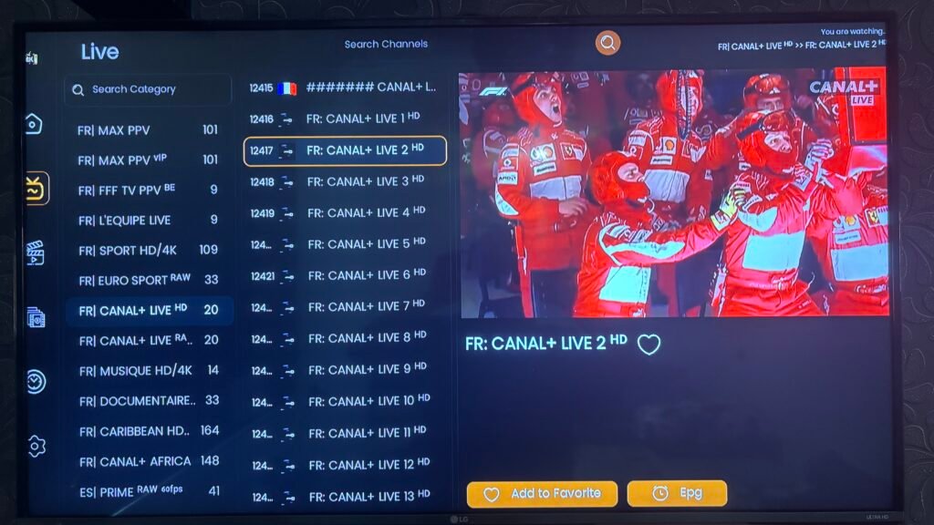 Abonnement IPTV 12 mois Smart TV - Installation facile sur téléviseur connecté Samsung LG Android