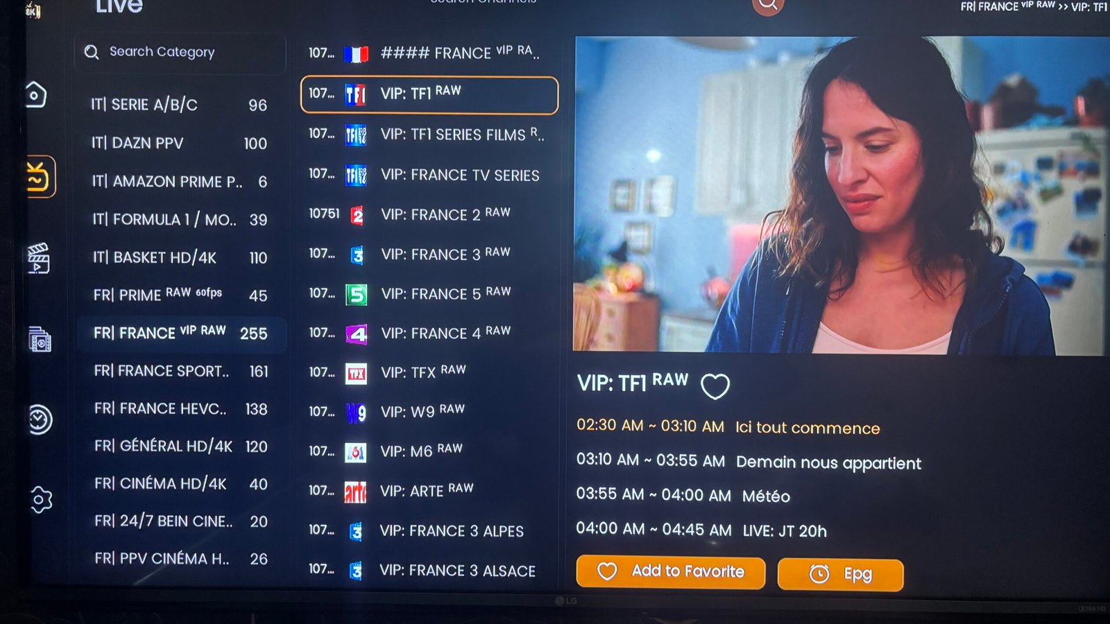 Application 8K Player Prime dédiée abonnés IPTV Strong Pro
