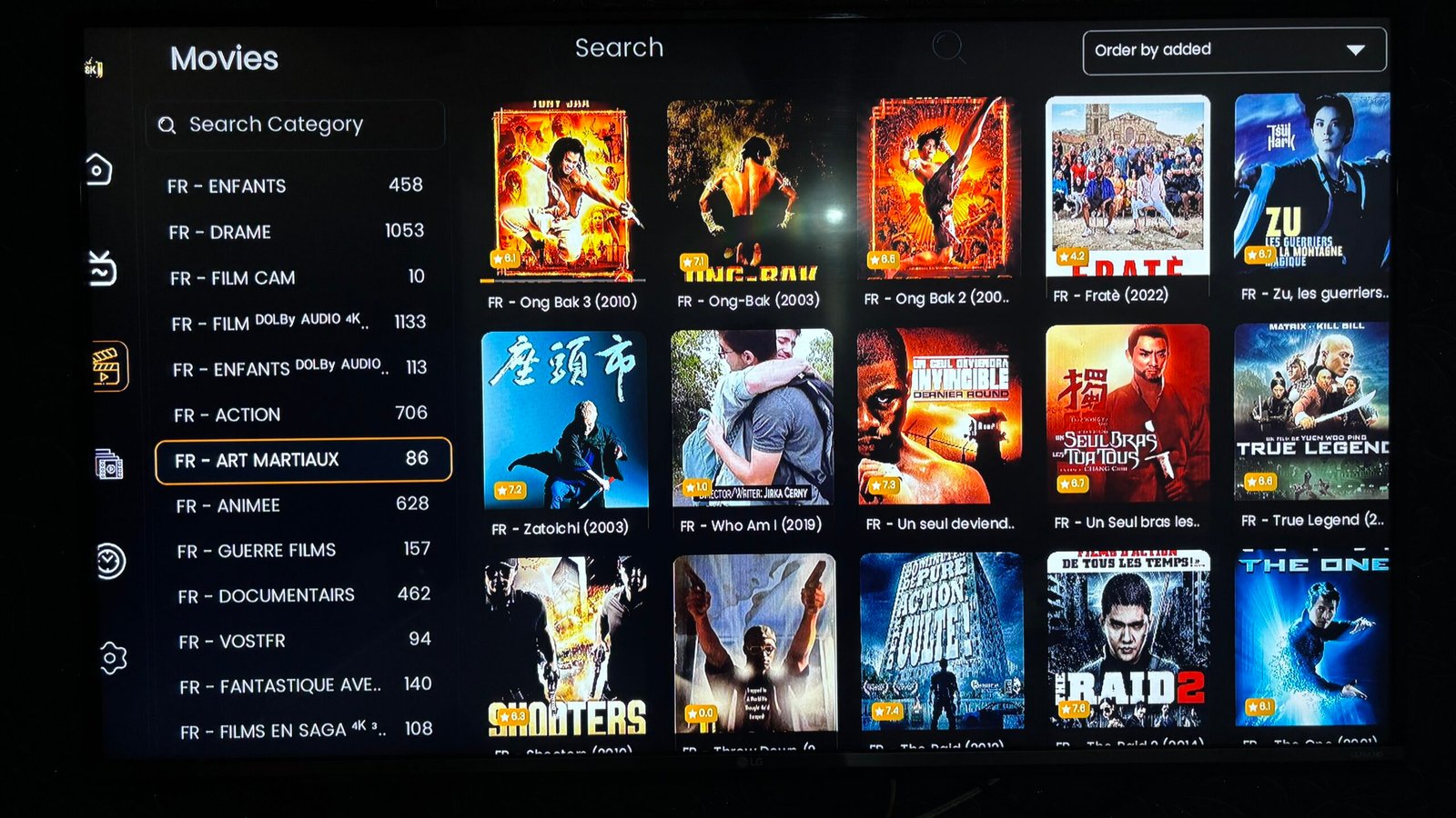 Smart TV Samsung LG Sony Strong 8K IPTV streaming ultra haute définition